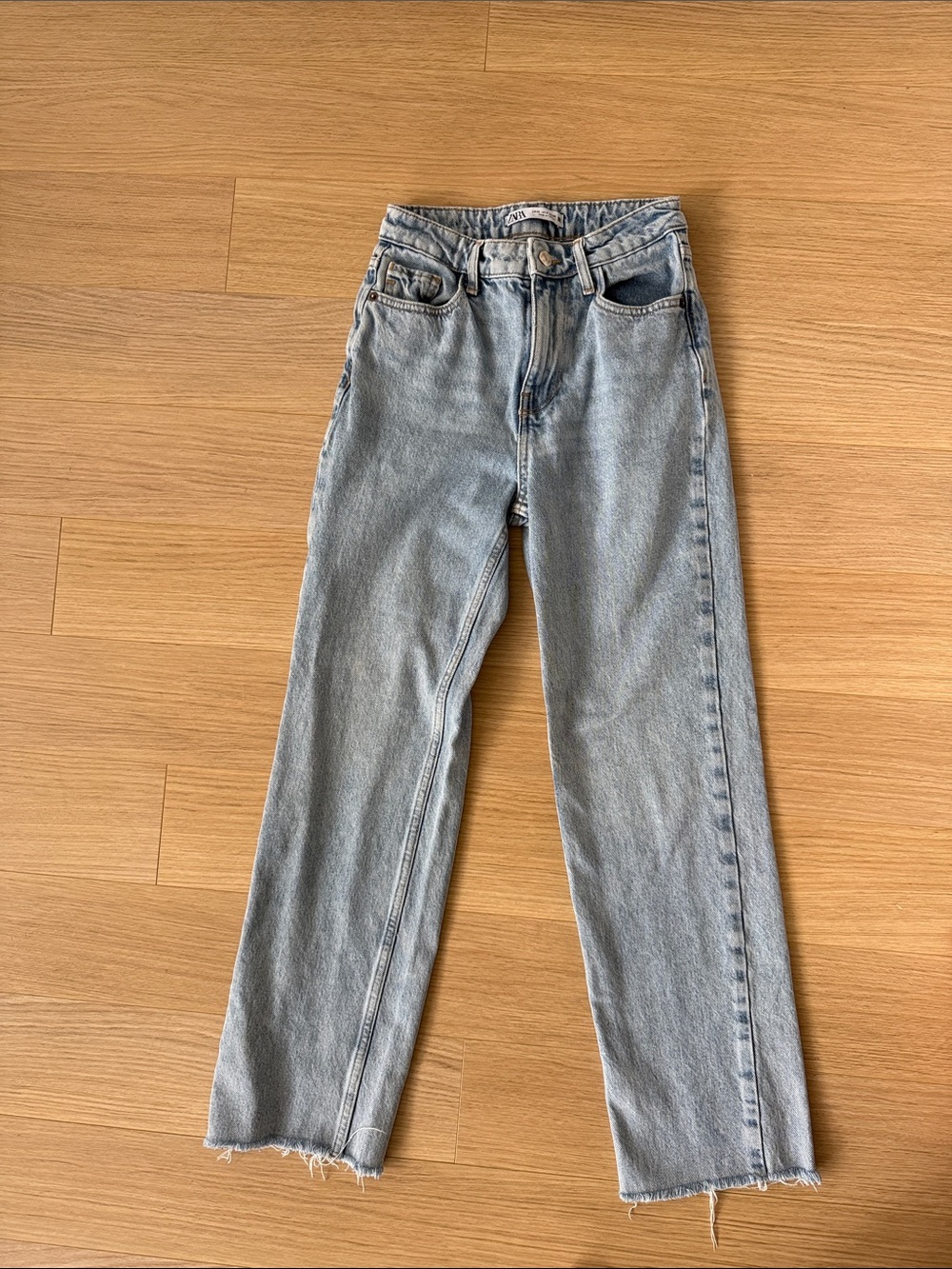 Zara Z1975 Straight Leg Long Length Jeans